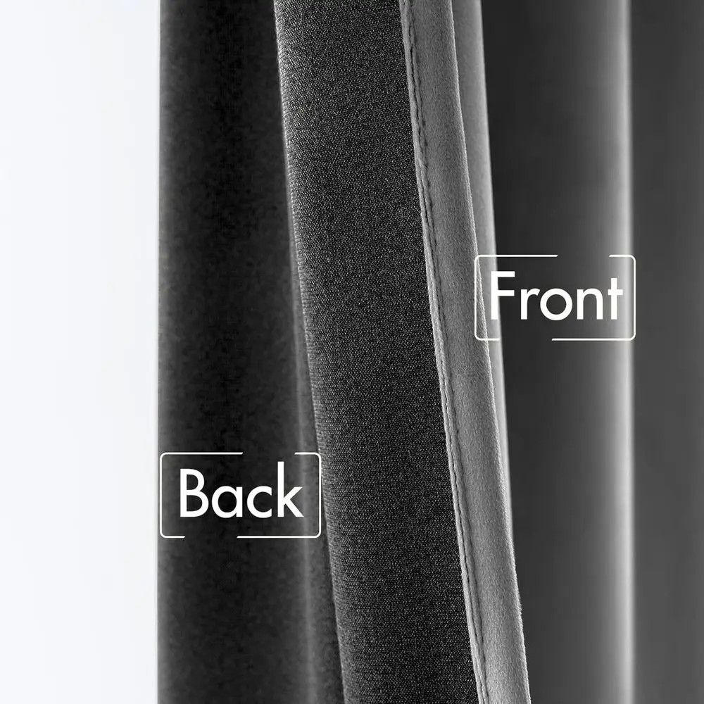 Rideaux occultants de luxe en velours 84, rideaux isolés thermiques doux pour chambre/salon, L52 x L84