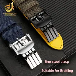For Breitling Buckle silicone/leather strap buckle Replace Fine Steel clasp accessory breitling Stainless Steel Folding Buckle