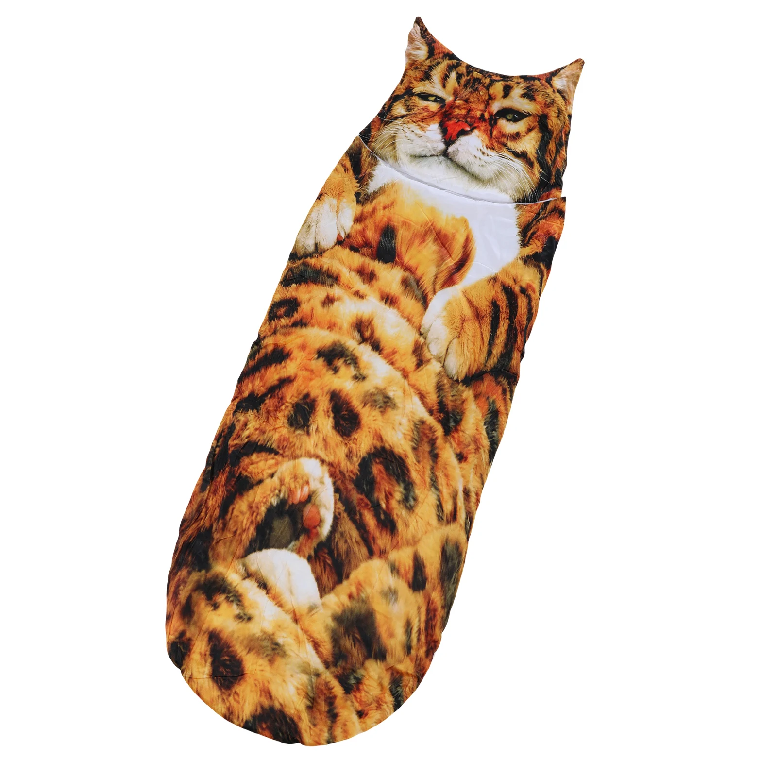 Giant Animal Sleeping Bag Comfortable Cute Cat Envelope Sleeping Bag Washable for Indoor Home Bedroom Living Room Apartment Dorm