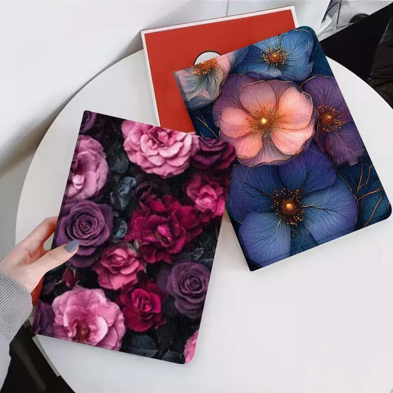 

Beautiful Flower Luxury For Xiaomi Mi Pad Mini 4 5 6 7 SE Pro Plus Redmi Pad 2 SE 2025 8.8 11 Foldable Tablet Case Gift