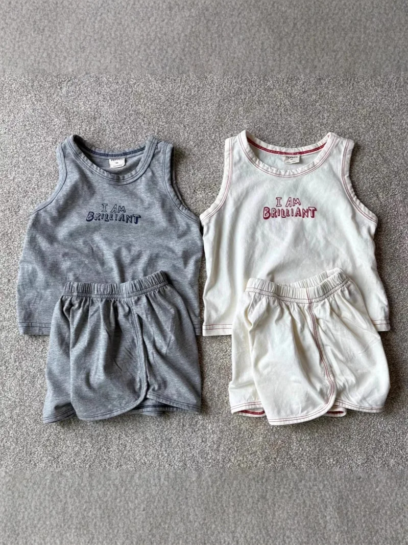 2025 صيف جديد طفل أكمام الملابس مجموعة الرضع فتاة القطن إلكتروني طباعة سترة + السراويل 2 قطعة دعوى طفل صبي وتتسابق