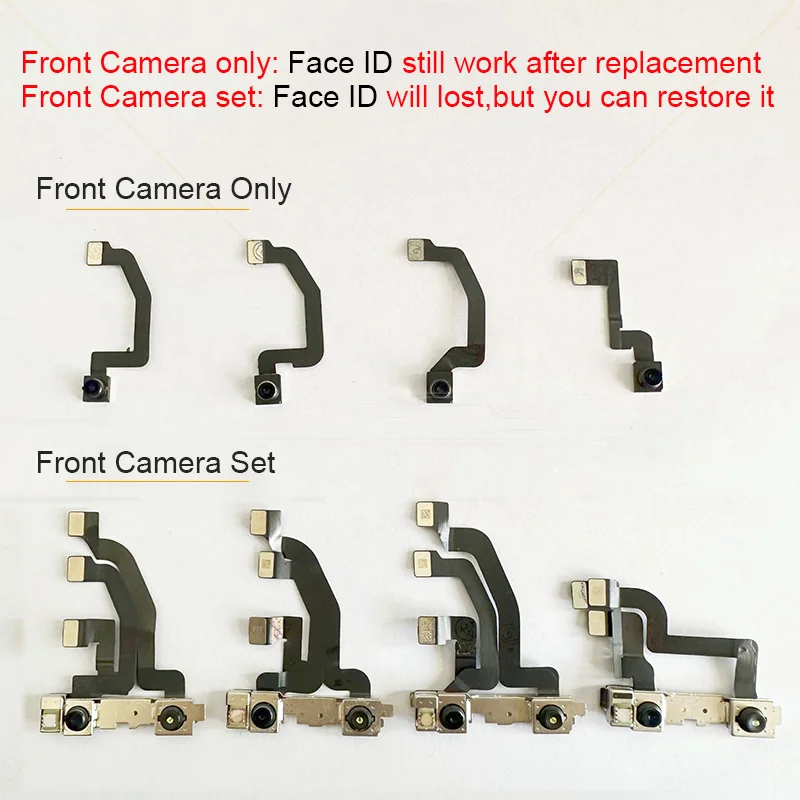 For iPhone X XR XS Max OEM Front Small Camera With Proximity Sensor Pulled Parts Flex Cable Replacement