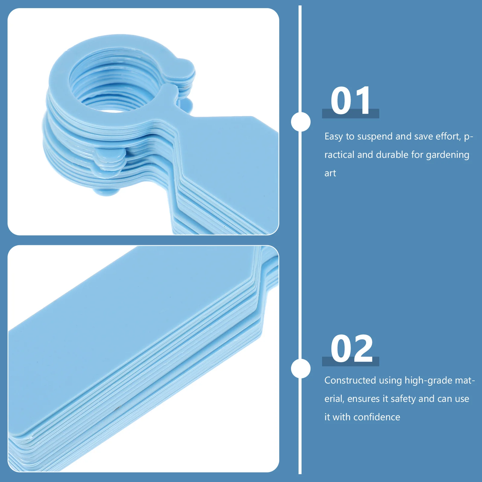 

100Pcs Stylish Chic Plastic Nursery Garden Labels Simple Operation Durable Waterproof Plant Tags Plant Labels Gardening Label