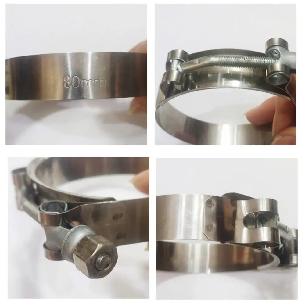 Reliable Stainless Steel T-Bolt Clamp 51mm-150mm Universal Intake Clamps Hose Clamps