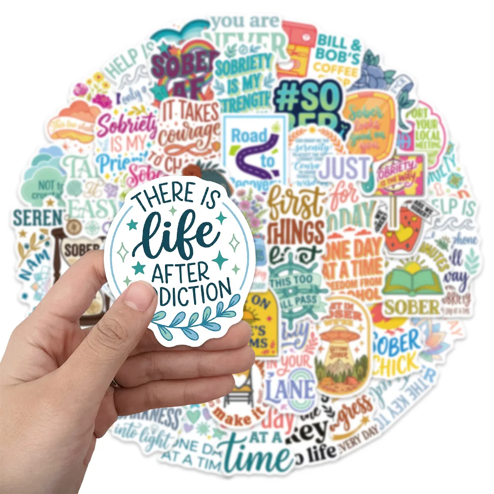 50PCS Cartoon Clear and Fun Stickers DIY Handmade Ledger Phone Case Postcard Notebook Water Cup Stickers