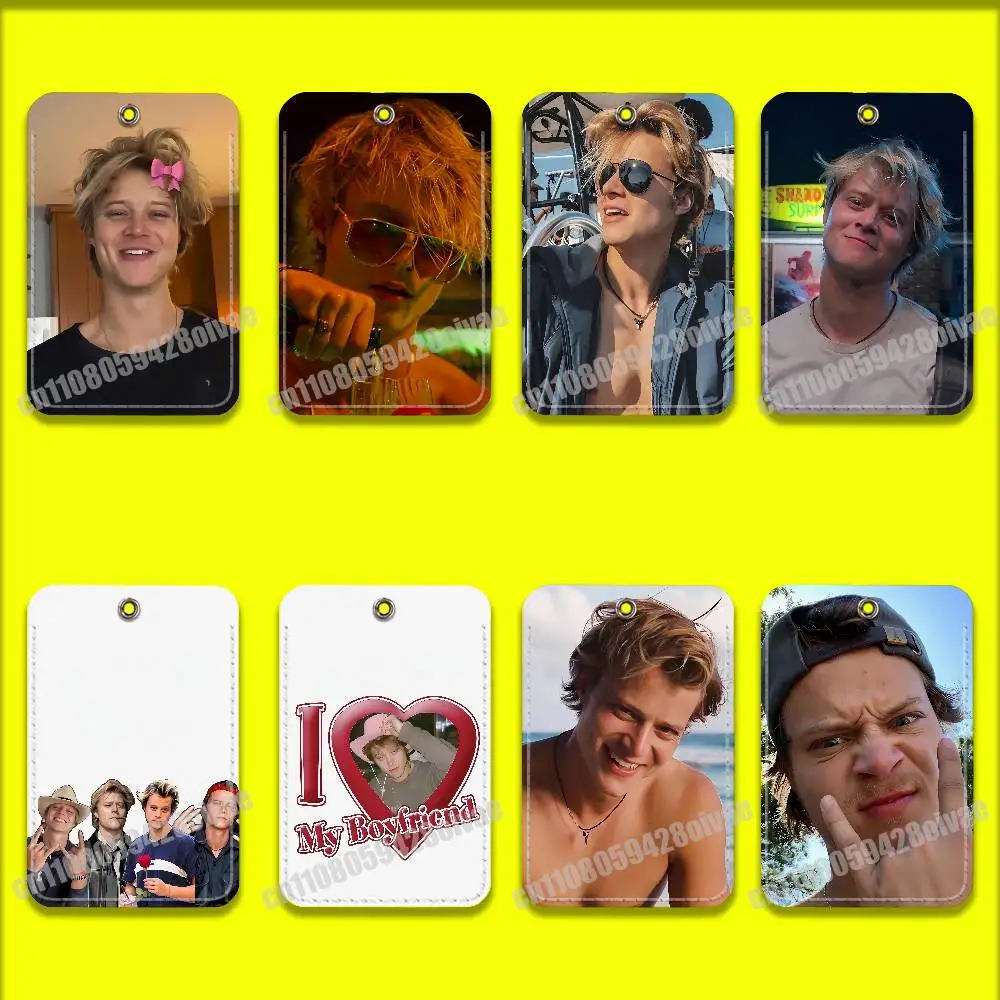 

American Actor R-Rudy Pankow For ID Clips Credit Bank Subway Card Holder Case Storage Bag Ornament Keychain