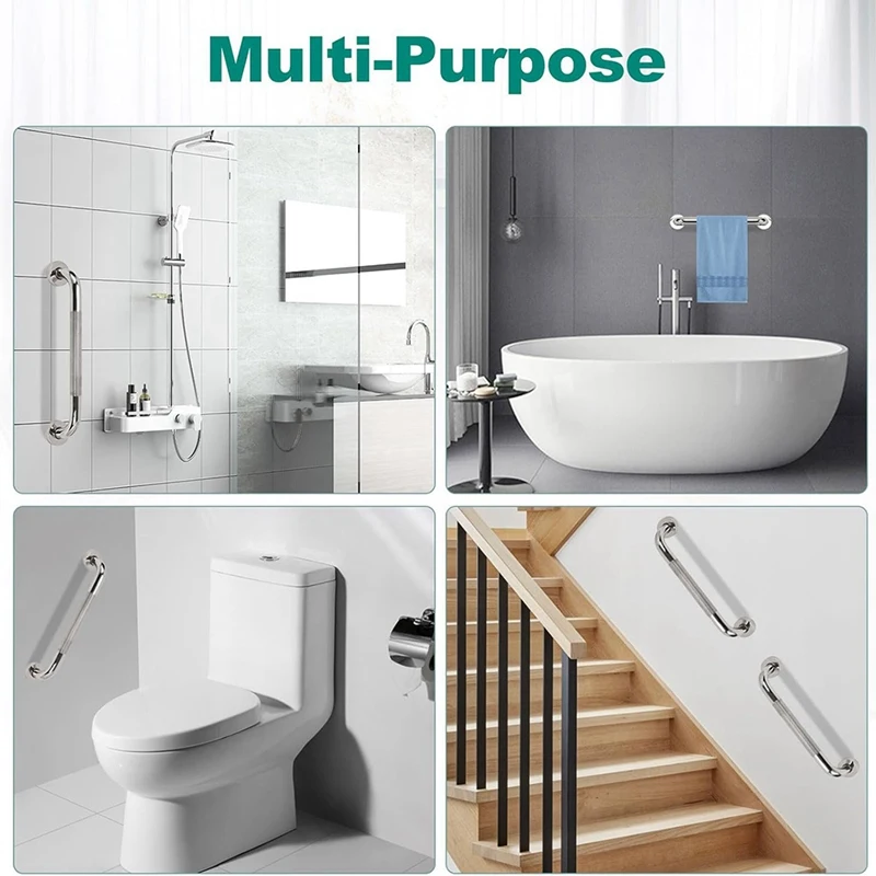 HOT! Bathtub And Shower Grab Bars Bathroom Shower Grab Bars Grab Bars Non-Slip Shower Handles