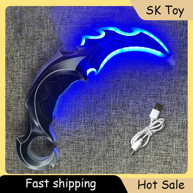 

25 см Valorant Karambit акриловая светящаяся игрушка чемпионат/VCT/ембражения коготь нож световой меч игрушечный меч Cos реквизит модель