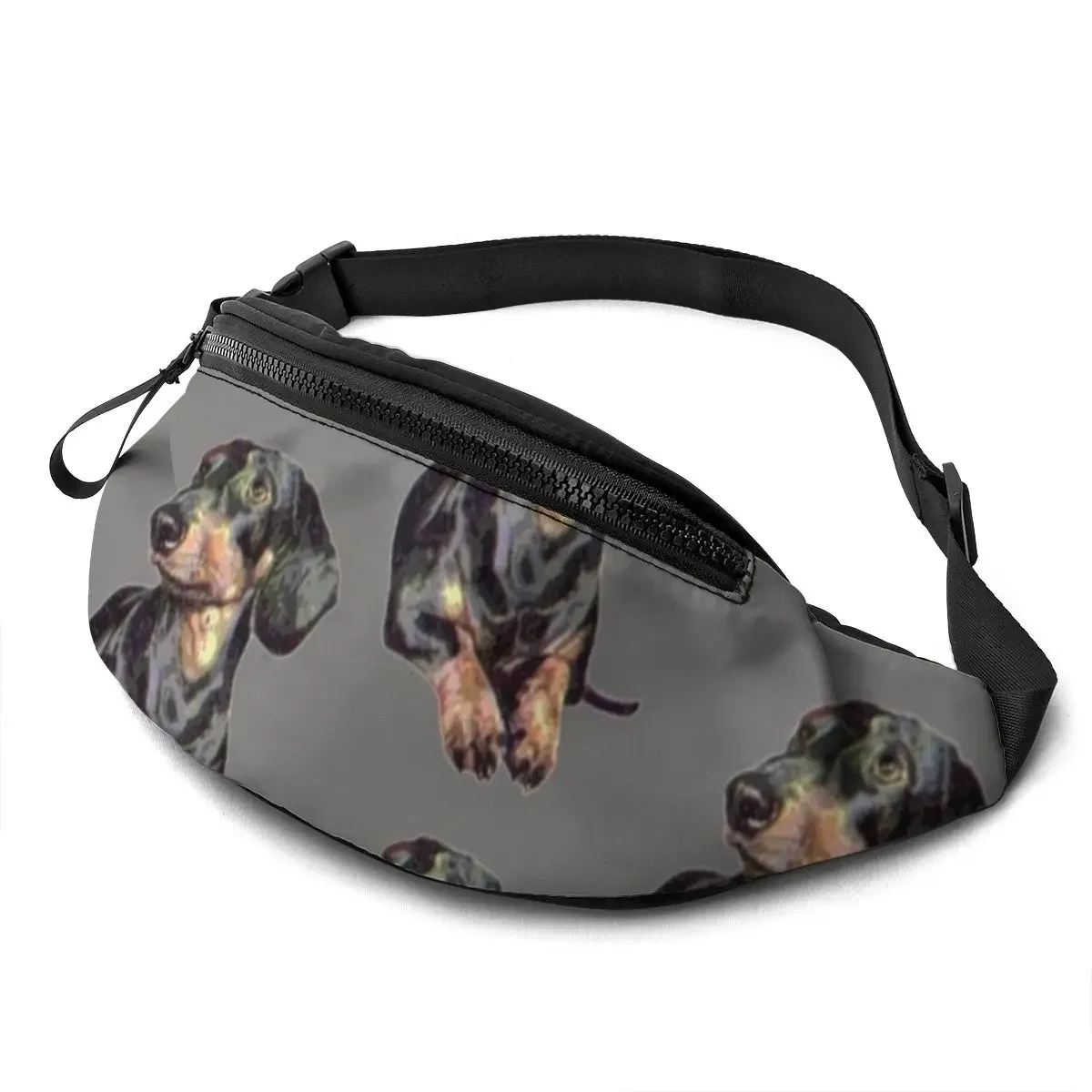 Dachshund Waist Bag Funny Polyester Waist Pack Jogging Ladies Bag