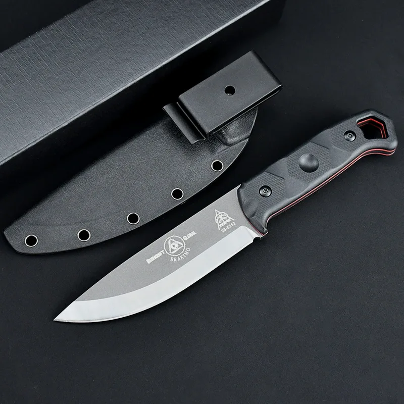 Outdoor multi-purpose military tactical knife, EDC portable life-saving knife, camping survival knife, sharp cutting knife