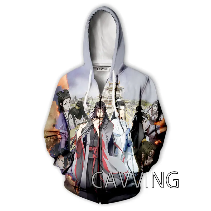 

New Fashion 3D Print Grandmaster of Demonic Cultivation Zipper Hoodies Zip Up Hooded Sweatshirts Harajuku Hoody Sweatshirts Z2