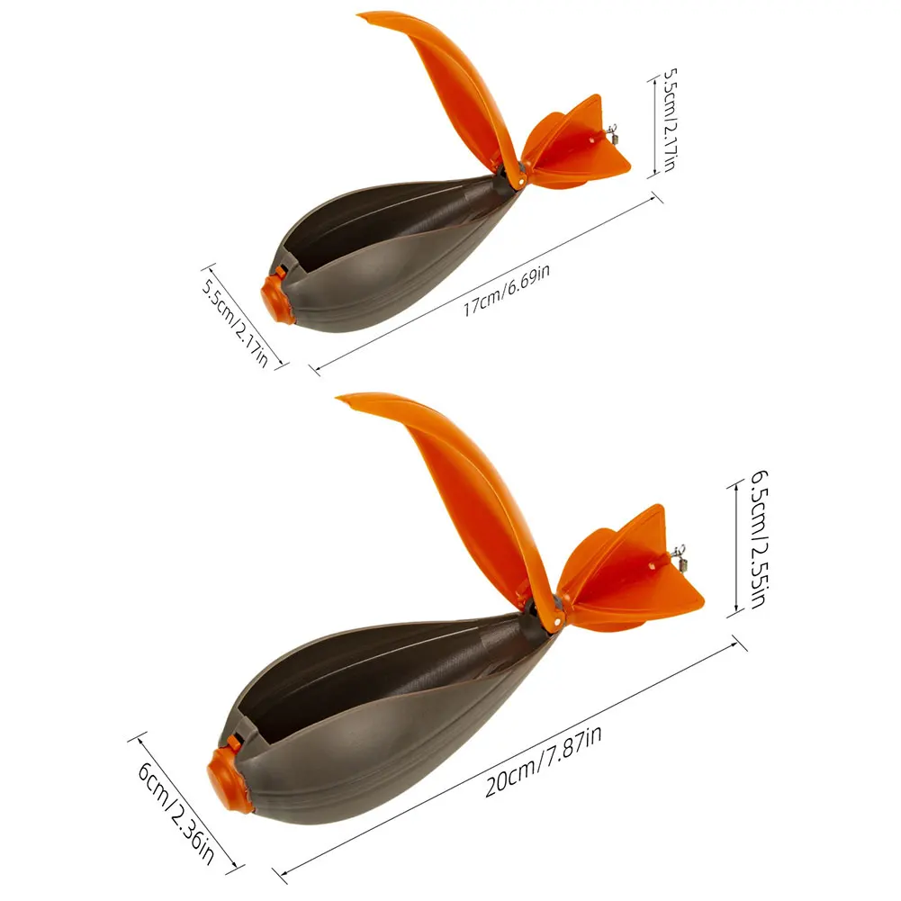 5-1PCS Fishing Rocket Feeder Bait Thrower Carp Feeder Spod Bomb Float Lure Bait Holder Pellet Position Thrower Fishing Accessory - view 6