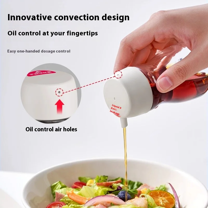 Quantitative Glass Oil Dispenser Leak Proof Mini Oil Bottle For Soy Sauce Vinegar Sesame Oil Kitchen Seasoning Container