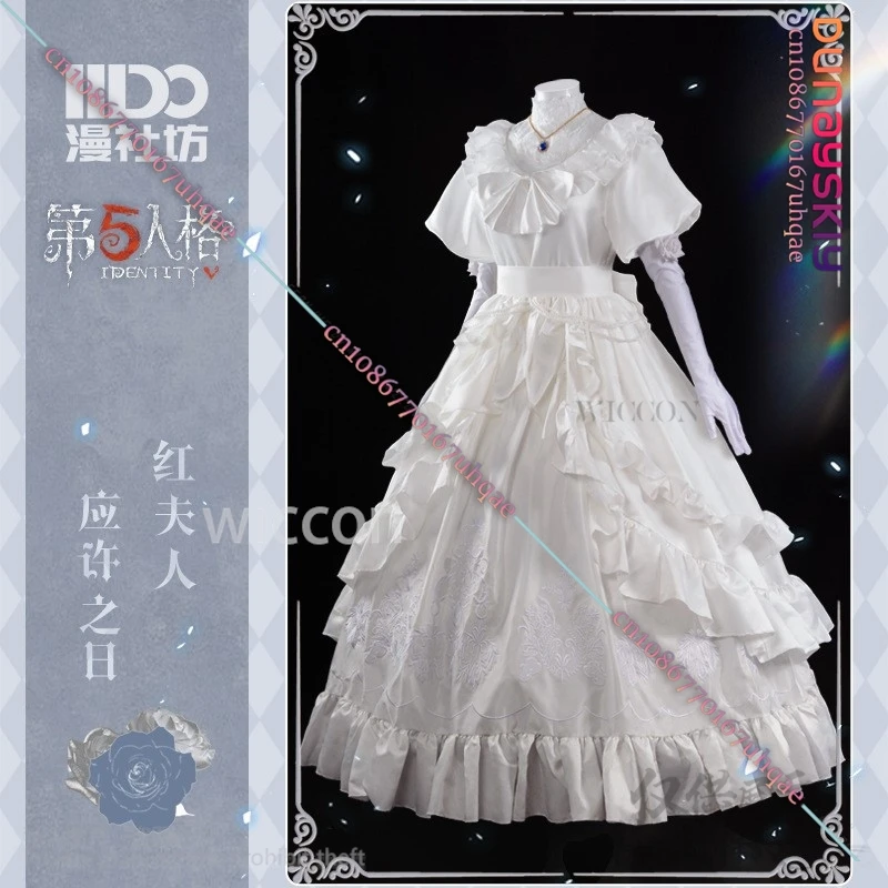 Anime jogo identidade v cosplay loody rainha traje mary lolita vestido peruca mulher halloween natal fantasia terno de casamento personalizado