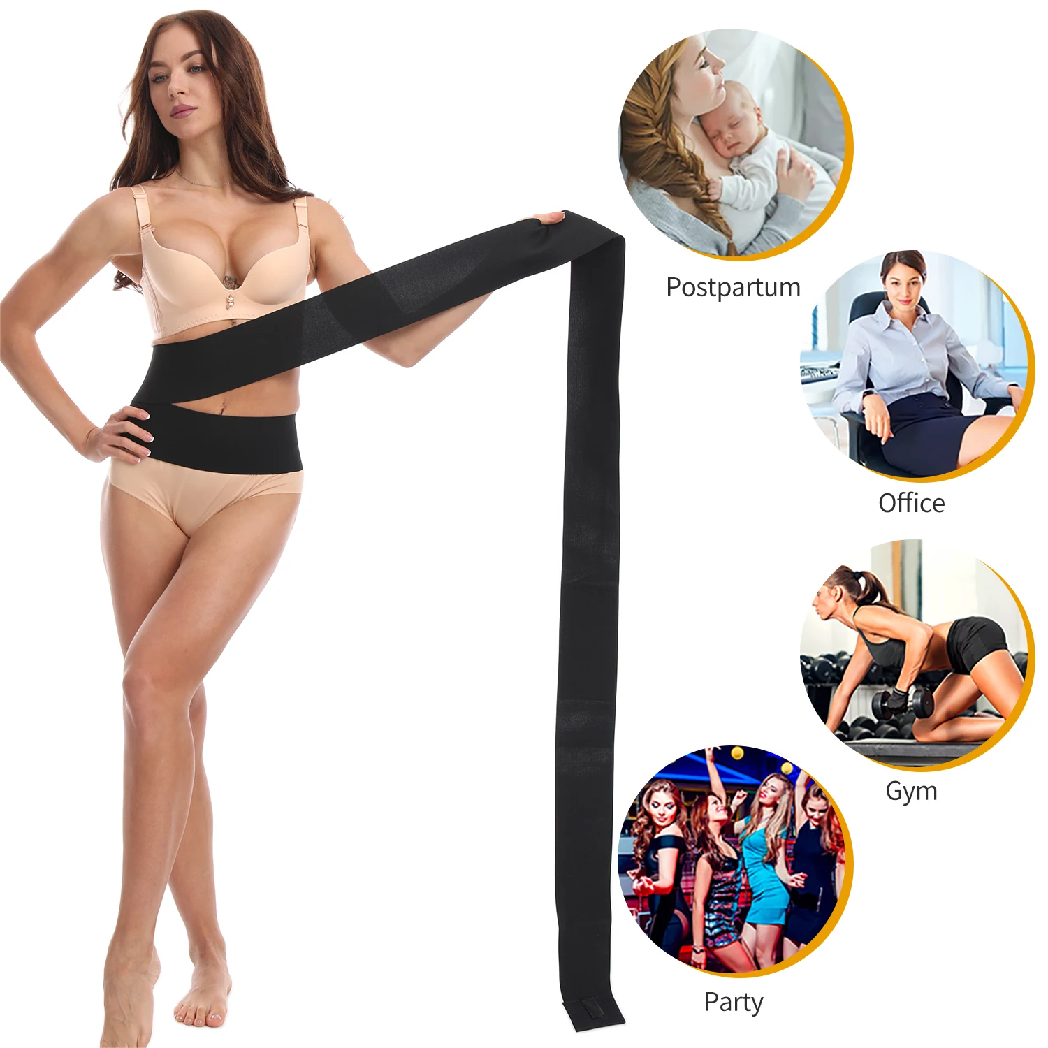 Allenatore in vita per le donne strappa Me Up Bandage Wrap cintura dimagrante controllo della pancia Shapewear Belly Wraps compressione Body Shaper