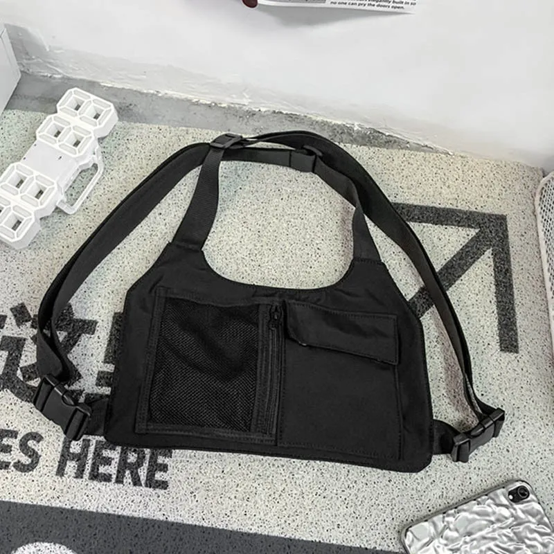 Fashion New Chest Rig Bag Multifunction Unisex Waist Pack Street Hip-hop Nylon Vest Bag Outdoor Casual Tactical Chest Bags Purse