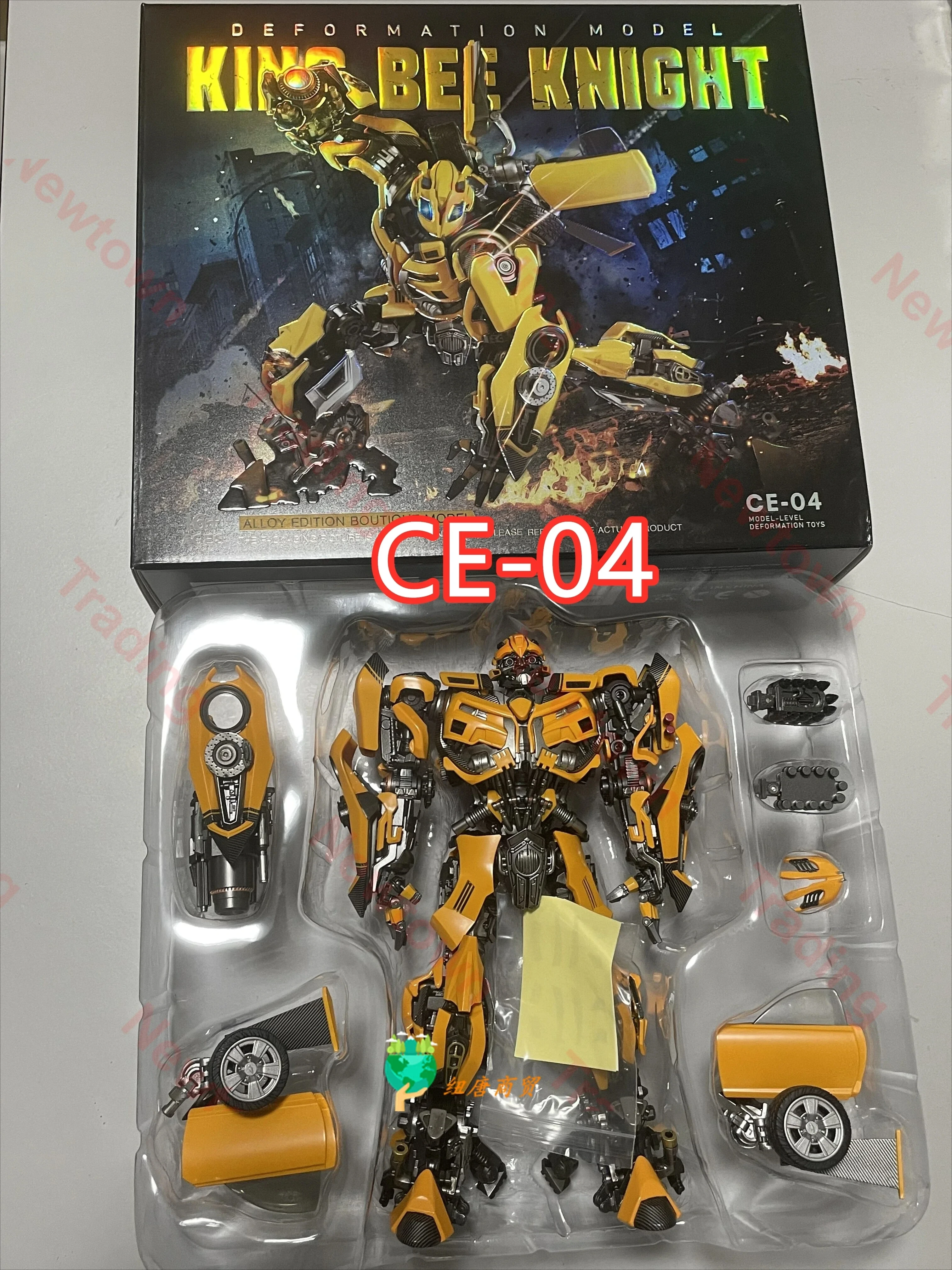 التحول CE-01 CE01 CE-04 CE04 T3 نحلة بيتل جايدن أوتوبوت KO TC02 الجندي النحل مزدوج الرأس النقش مع أضواء