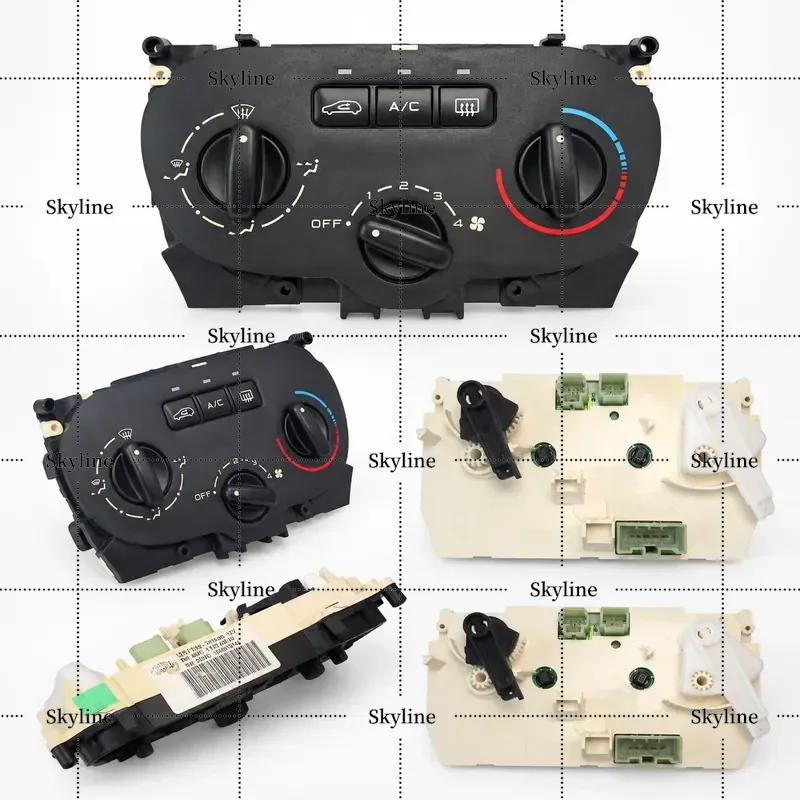 Car Air Conditioner Adjustment Switch Panel Controller Cooling Heating AC Switch For Peugeot 307