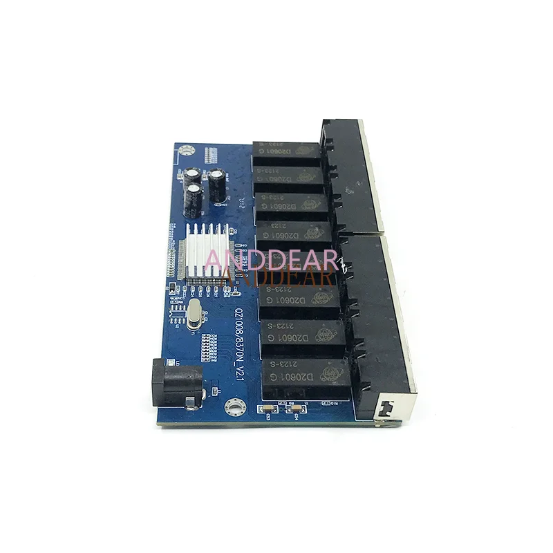 Conmutador Gigabit de 8 puertos para escritorio, RJ45 de conmutador Ethernet 10/100/1000mbps, Hub Lan, 8 puertos PCBA