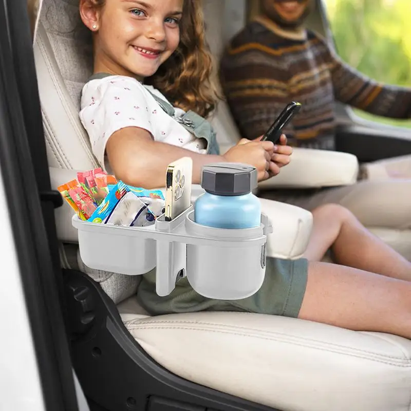 Child Car Seat Cup Holder Triple Design Child Cup Holder With Snack Holder Mug Holder Buckle Design For Convertible Car Seats