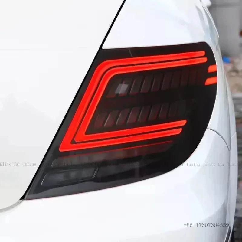 Modified Full Led Tail Lights For   C-Class W204 C250 C300 2007-2014 Rear Lamp Light Tail Lamp Auto Assembly