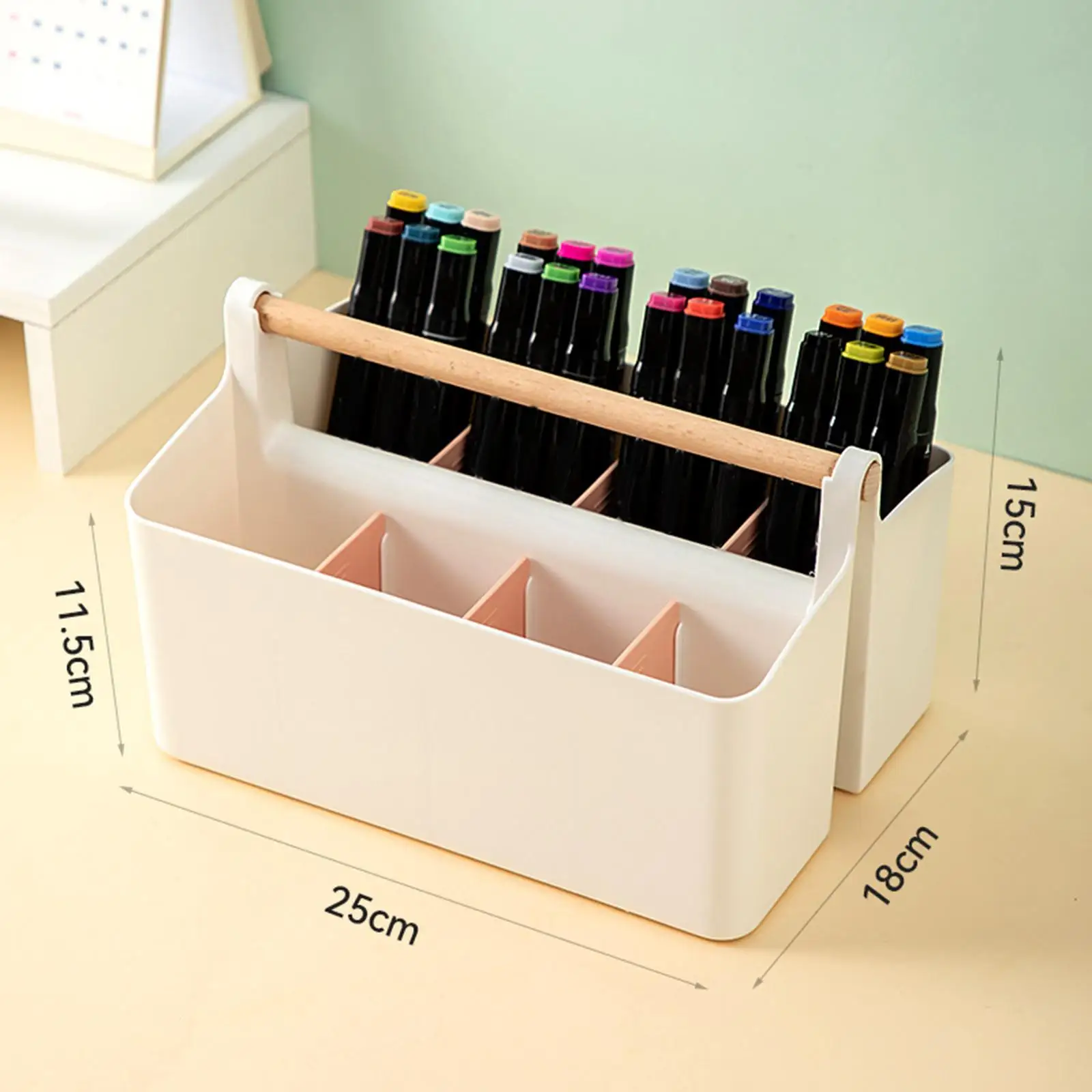 حامل القلم الرصاص، حامل فرشاة المكياج، صندوق تخزين مستحضرات التجميل للمنزل