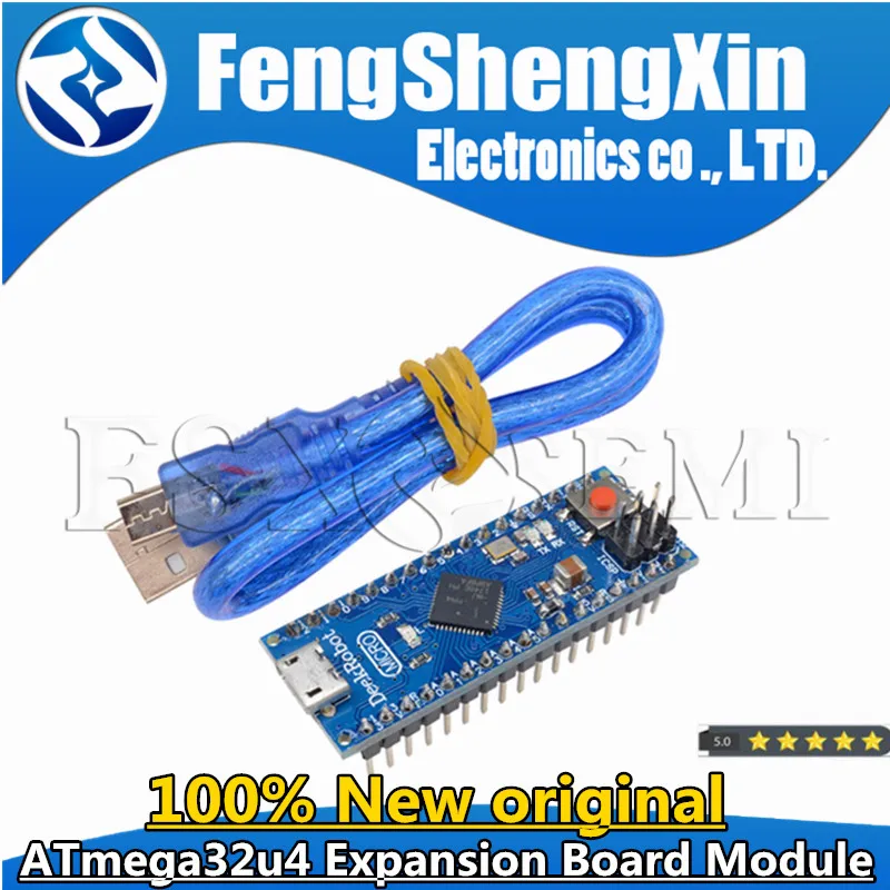 Micro ATmega32u4 5V 16MHZ Microcontroller Expansion Board Module Compatible For Arduino Mirco Replace Pro Mini With USB Cable