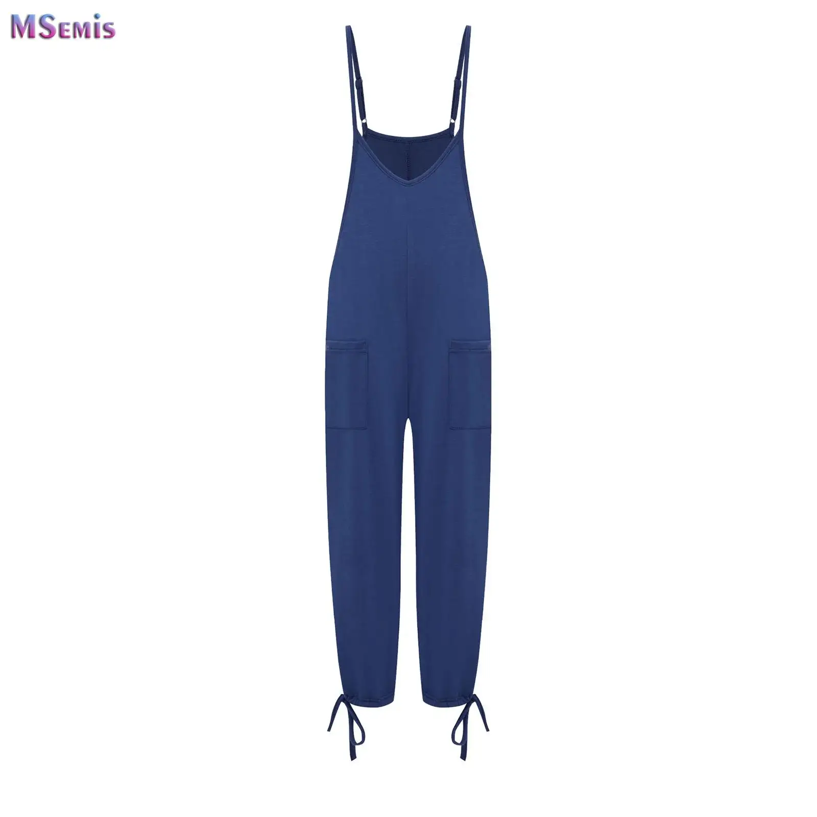 Kids Overalls Spring Summer Adjustable Shoulder Sleeveless Jumpsuit For Boys Girls Teens School Casual Pants With Pockets