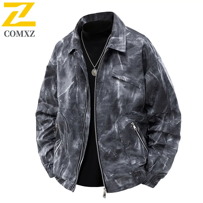 

Classic Camo Jacket Men 2025 Autumn New Vintage Lapel Camping Windproof Coat Outdoor Adventure Multi Functional Lightw Jackets