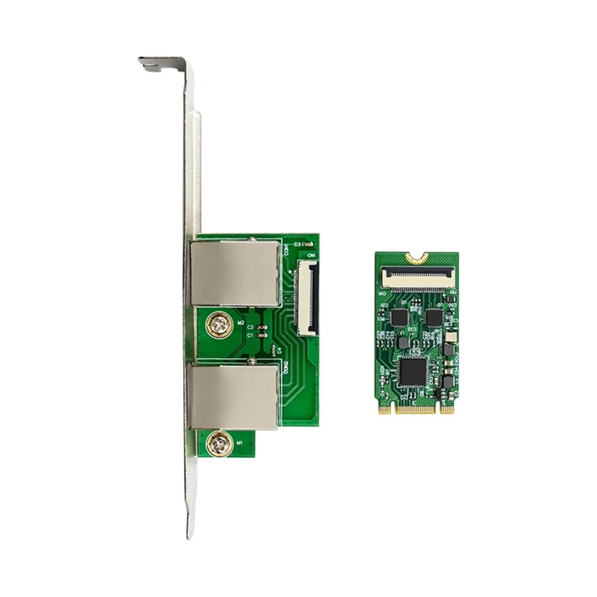 Hot Sale Gigabit Ethernet Server Adapter M.2 B+M Dual Port Gigabit Server NIC 10/100/1000Mbps Ethernet NIC for PC