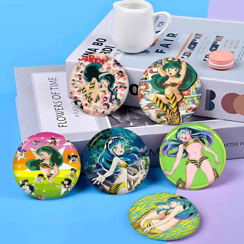 Anime Game U-Urusei Yatsura New  Brooches Soft Button Pin Funny Silly Gnarpy on A Skateboard Meme Badge Gamer Collection Gifts