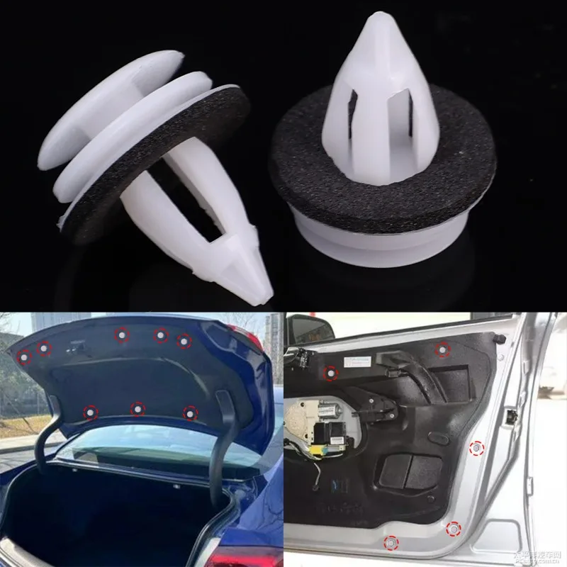 مقاطع تثبيت بطاقة لوحة باب السيارة 51418224768   ل BMW X1 X2 X3 X4 X5 X6 Z4 E61 E82 E90 E91 E92 E93 F20 F22 MINI