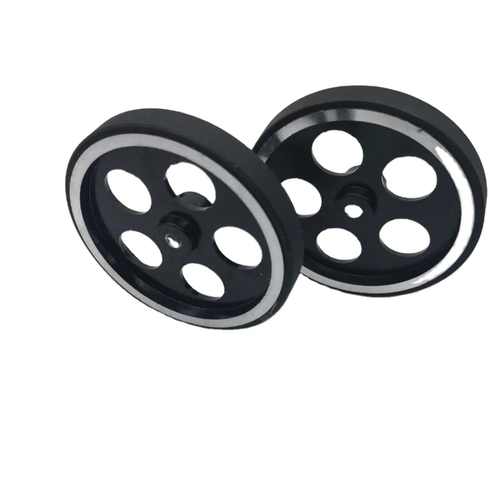 2PCS Rubber Wheel 300mm Perimeter Encoder Wheels for E6B2 Series