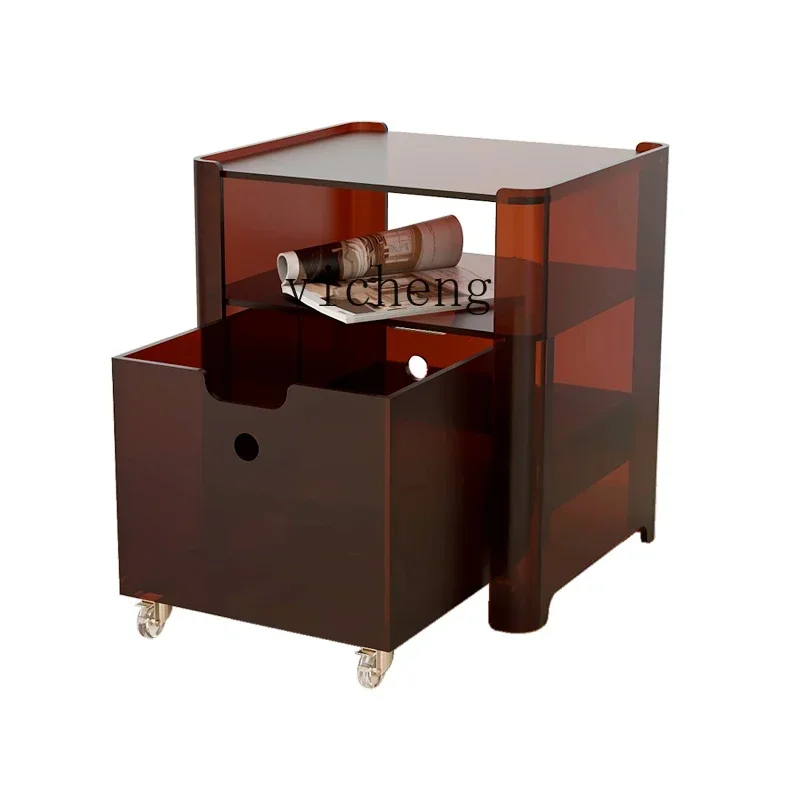 b11- split acrylic bedside table ins wind simple modern master bedroom bedside table sofa side few lockers