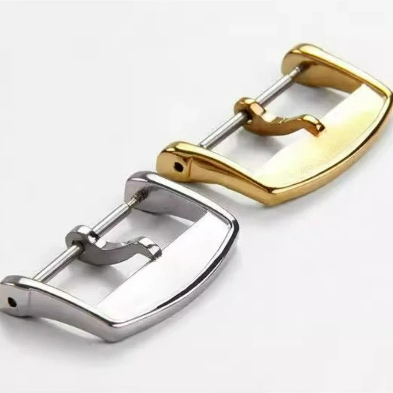 For Longins Master La Grande Classique Presence Series Watchband Stainless Steel Needle Watch Buckle 18mm Silver Golden Rose