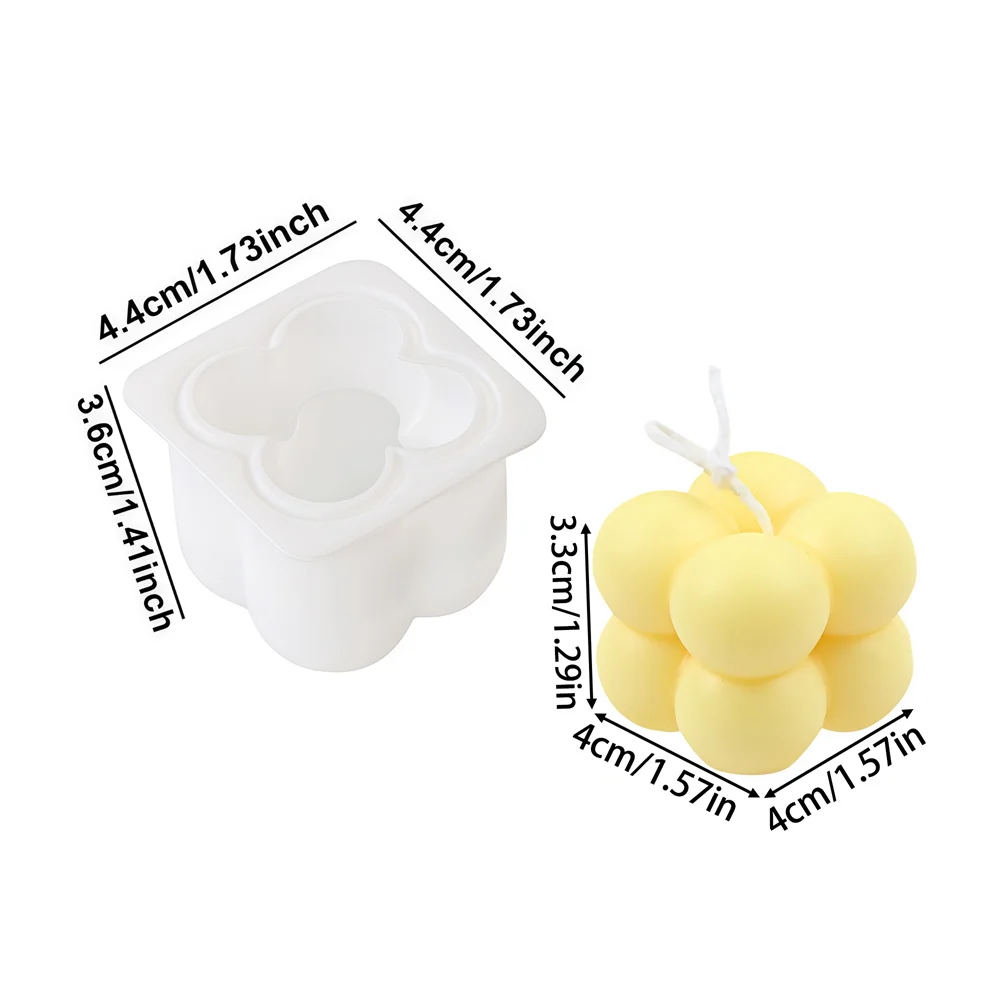Weihnachten Holly Blatt Blase Kerze Silikon Form handgemachte Aromatherapie Gips Ton machen geformte Kerze Weihnachten Neujahr Geschenk Form – Detail 10