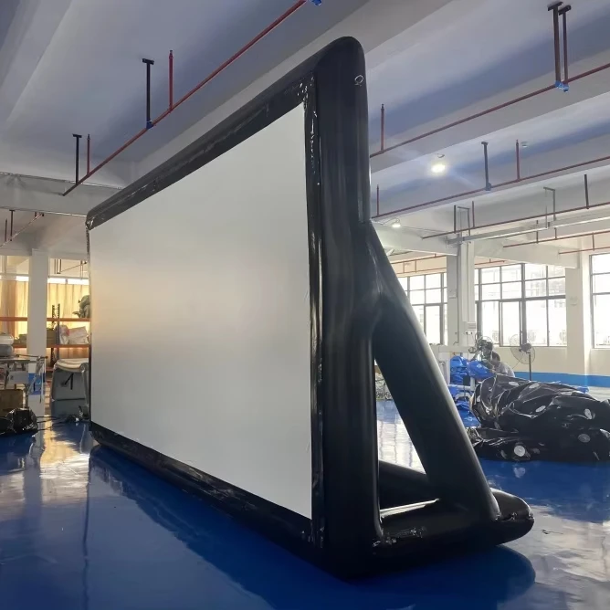 2026Backyard Outdoor Large Inflatable Movie Screen Projector With Stand Yard Projector Screen Inflatable Screen Movie Cinemaprom