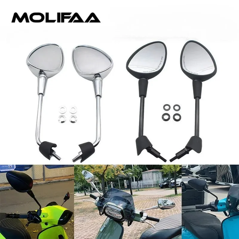 For Vespa Primavera Sprint 4T-3V E2 E4 50 125 150 2013 - 2024 Motorcycle Rearview Mirrors Rear View Side Mirrors Accessories