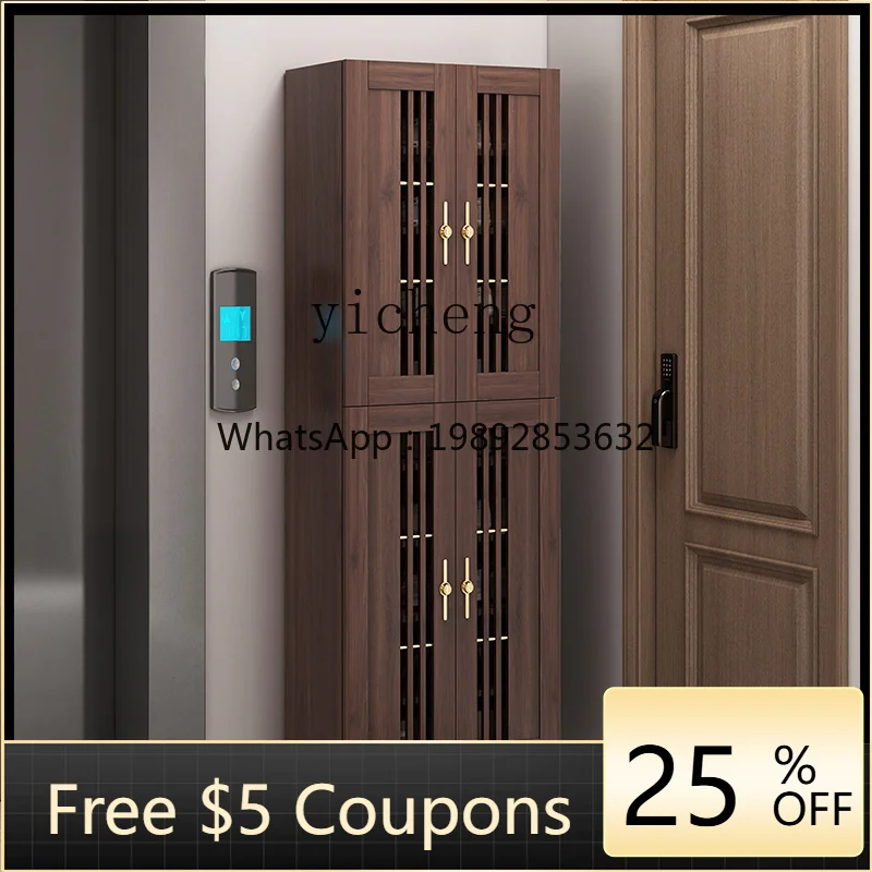 

R1 solid wood ecological board shoe cabinet household small narrow corridor large capacity heightening locker