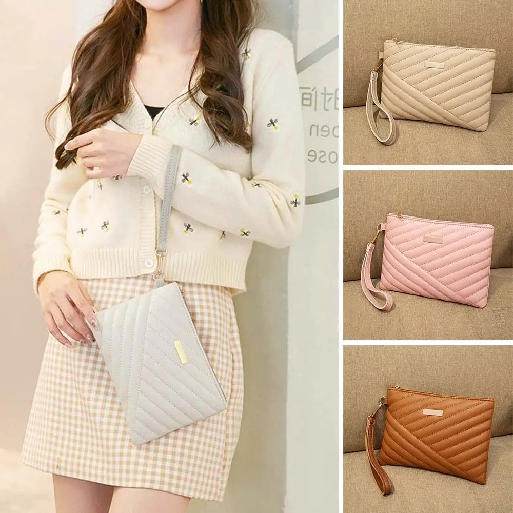 

Stylish PU Leather Shopping Small Purse Wristlet Bag Envelope Bag Clutch Wallet
