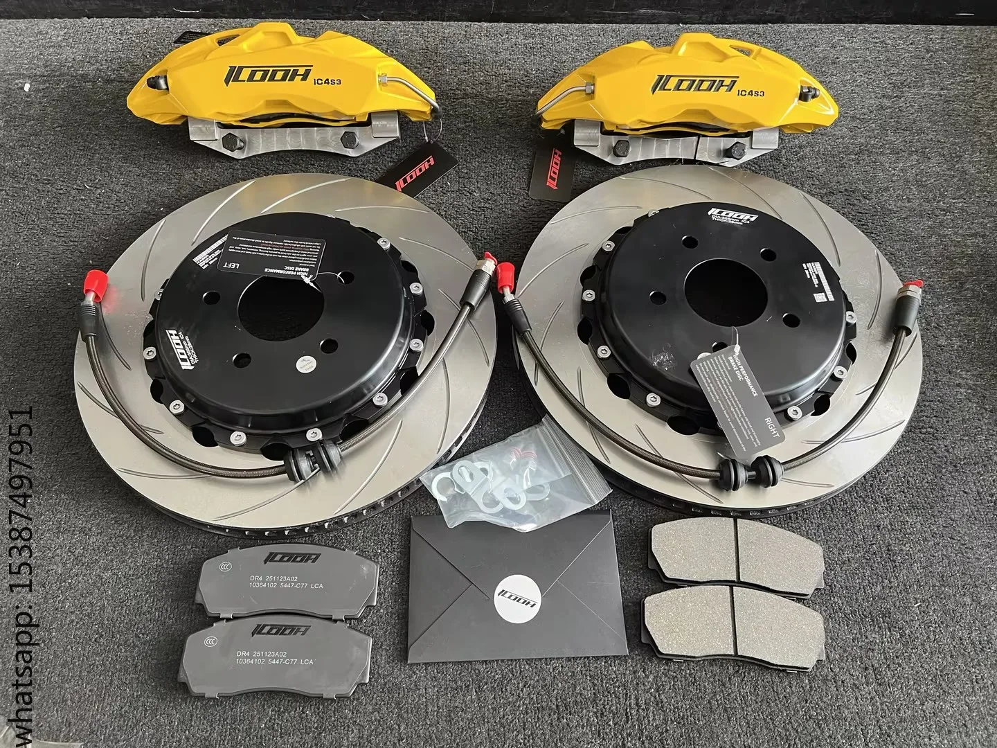 For ICOOH Racing Brake Calipers Front 4 Piston TSL F50 EB4 18/19/20 Inch 355/380mm Disc Car System for Toyota