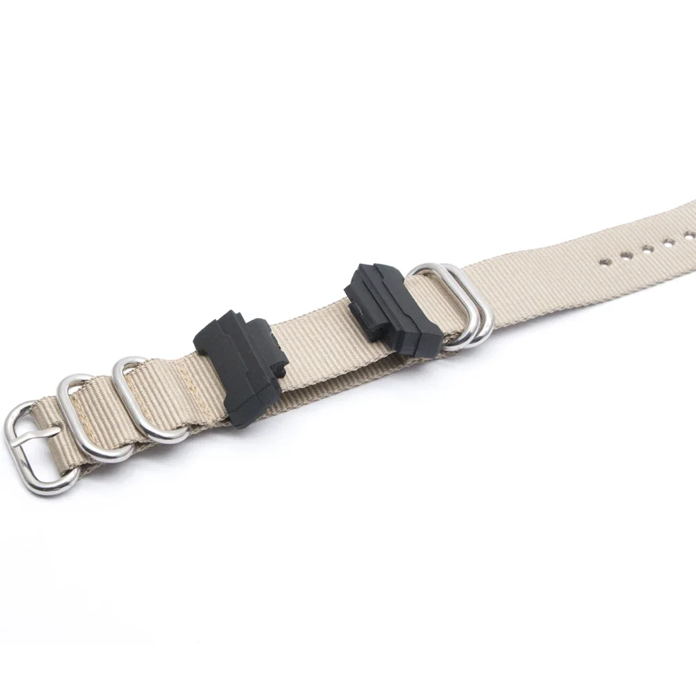 22MM Fabric Strap Silver Stainless Steel Pin Buckle For Nylon Watchband Watch Accessories Replacement For Casio G-shock