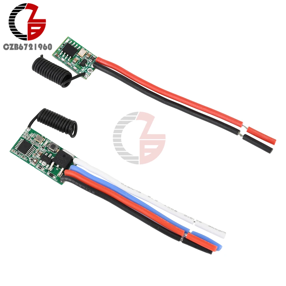 433mhz DC 12V 3.6V 5V 9V 24V RF Wireless Transmitter Module Micro Receiver Transmitter Wireless Remote Control Switch Relay