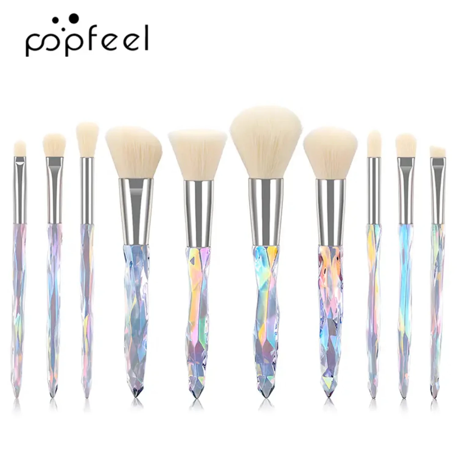 

Ideal 10 PCS Makeup Brush Set for Women - Essential Beauty Tool for Flawless Makeup Application