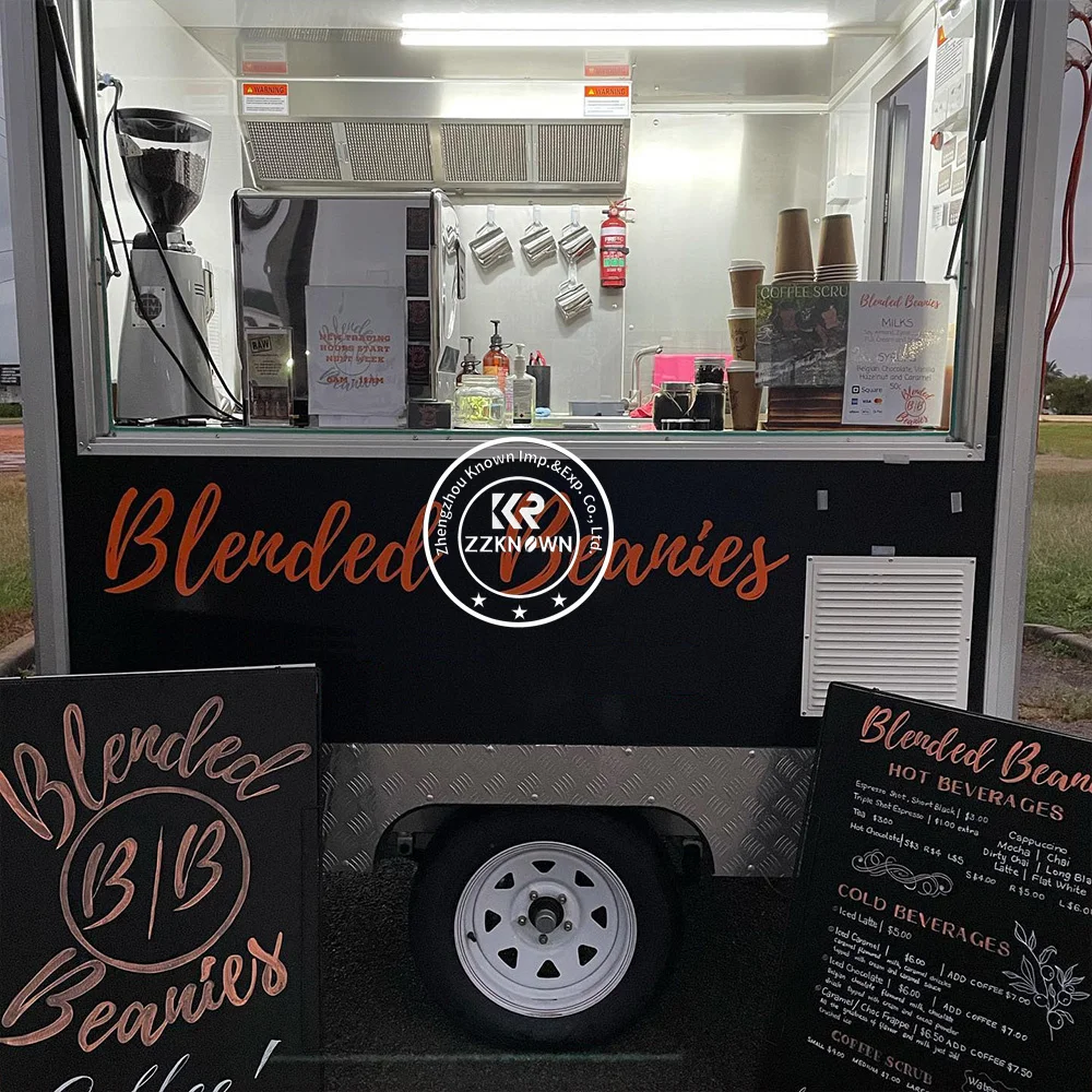 2025 Custom Mobile Ice Cream Food Tralier Burger Food Van Game Cart Coffee Food Truck For Sale