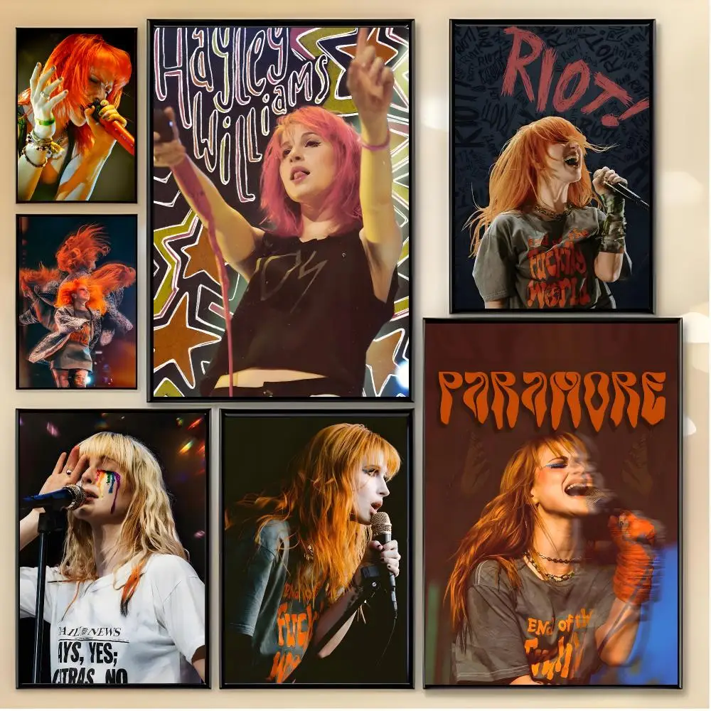 rock vocalist H-Hayley Williams Poster Unique Home Decoration Ideas & Stylish Interior Art