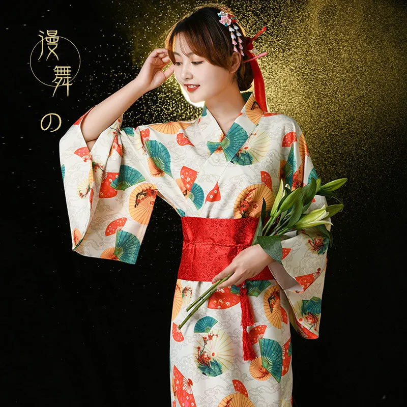 Anime Cos Japanese Style Dress God Girl Improved Pajamas Japanese Traditional Photo Kimono Women's Formal Wear