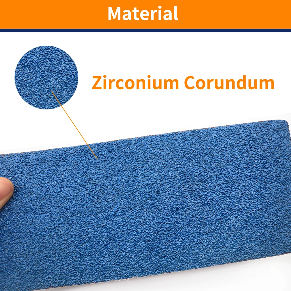 Correias de lixamento do corindo do zircônio para o polimento do metal, correias de lixamento abrasivas azuis, P40-P120, 4 "x 36", 915x 100mm