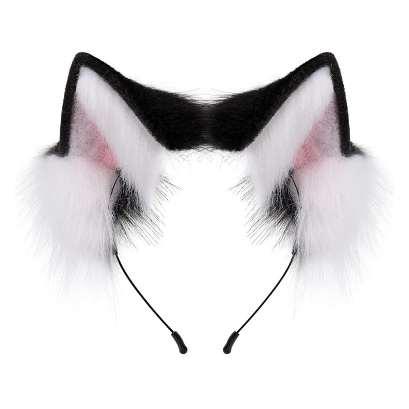 

Eye Catching Ears Hairband Plush Ear Headpieces for Halloween Cosplay Parties and Daily Fashion Headwear Accessory