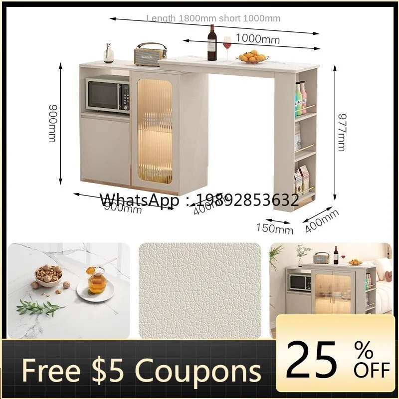 

Oven Sideboard Cabinet Partition Wine Cabinet Bar Counter Microwave Oven Storage Cabinet